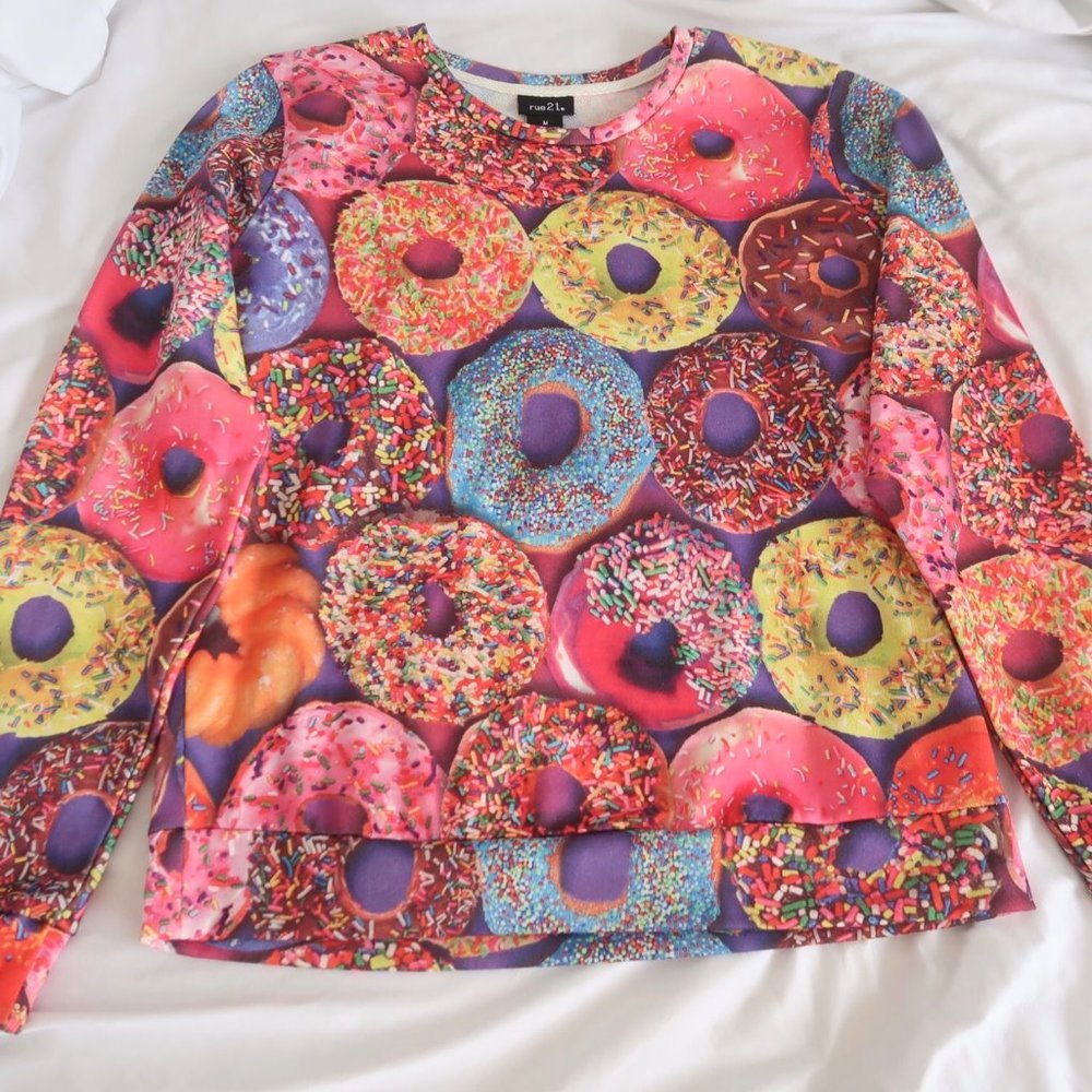 Tumblr Donut Collage Crewneck
